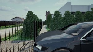 Вид дома с улицы и зоны парковок