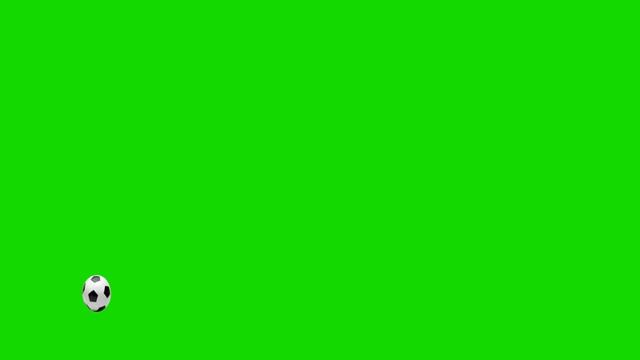 Bouncing ball on green background/Прыгающий мяч на зеленом фоне