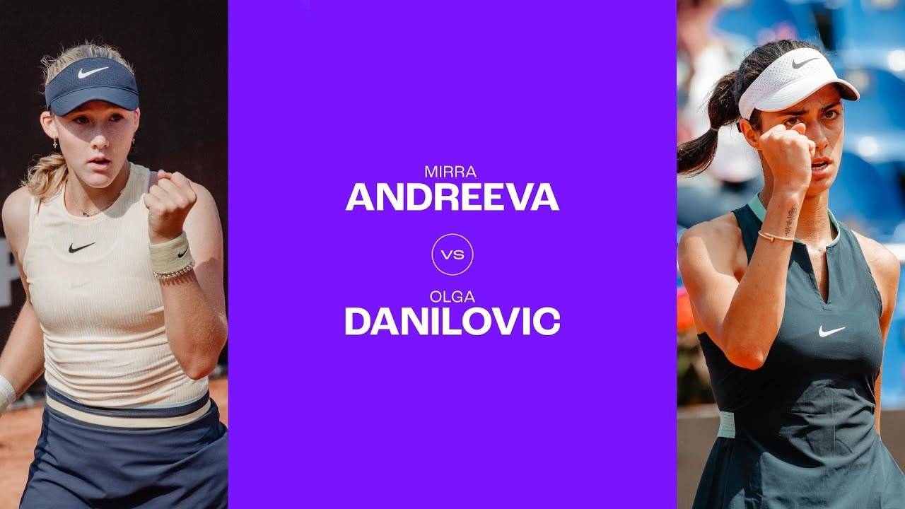 25.07.2024. Мирра Андреева - Ольга Данилович. WTA Lasi. Mirra Andreeva - Olga Danilovic