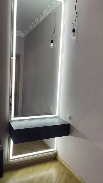 Зеркало с 3D подсветкой #дизайнинтерьера #интерьер #диз смотреть онлайн