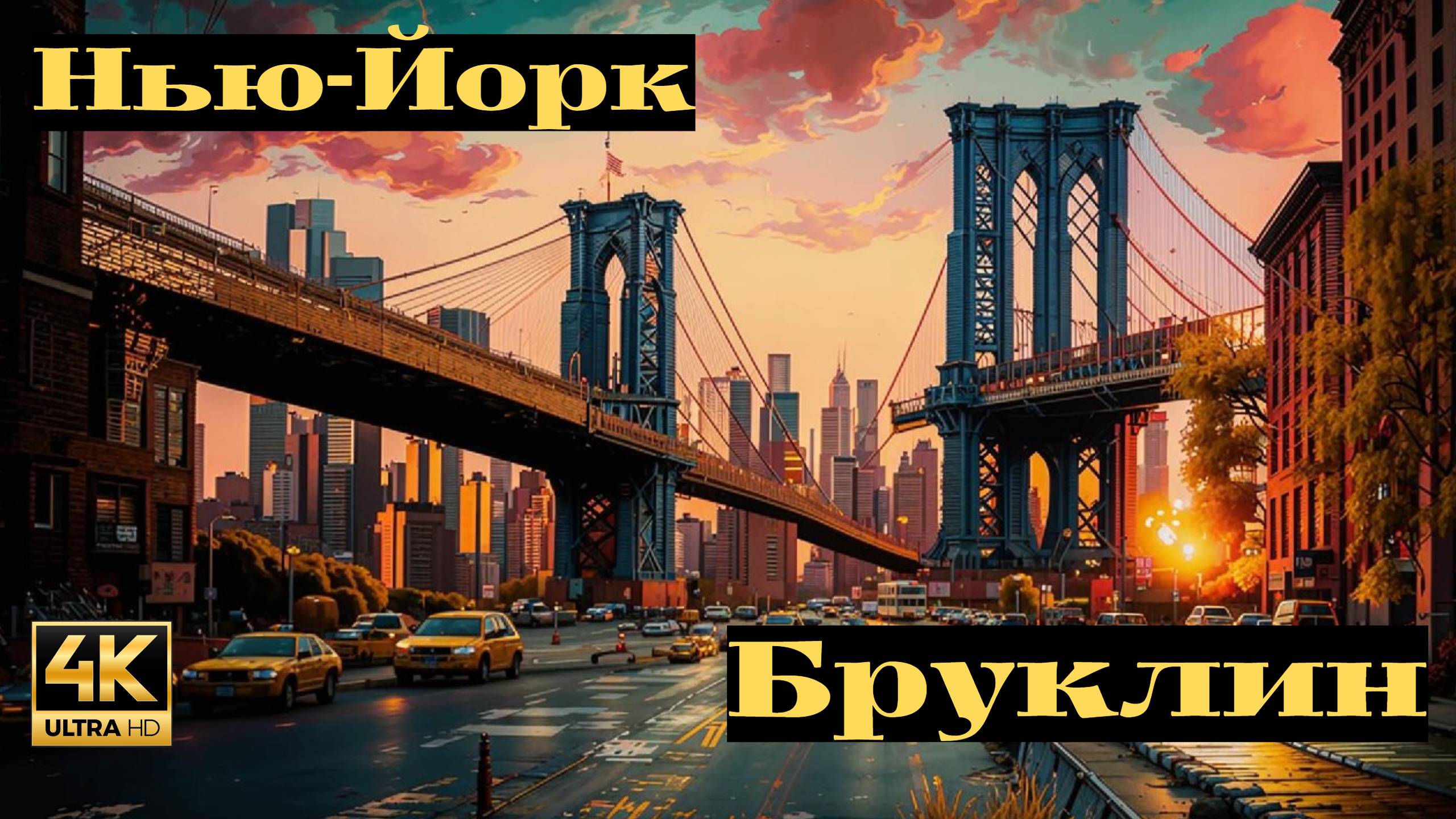 Нью Йорк   Бруклин   Прогулка в формате 4К (Кирилл Freedom)