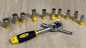 Распаковка и обзор набора инструментов Калибр 75597