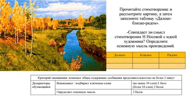 I четверть, Русский язык и литература, 5 класс, «Золотая