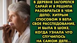В деревне загорелся сарай, и я решила разобраться, в чем дело. Хитрым способом я вела свое...