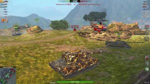 Tanks Blitz 5врагов уничтожено 5к урона взрыв боеукладки