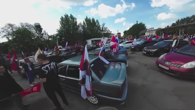 Автопробег День Победы 80 лет, Каменск-Шахтинский, Каменский район, Ростовская область, Россия!