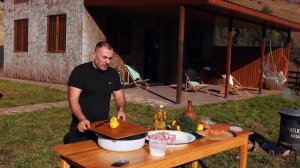 ГОТОВИМ РЫБУ в КАЗАНЕ на КОСТРЕ. ENG SUB