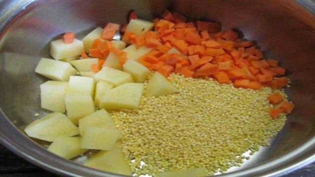 Суп с капустой и пшеном