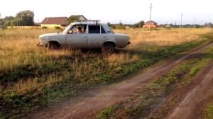 Ребенок за рулем. Дрифт 2106