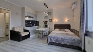 Видео обзор студии в ЖК Виктория