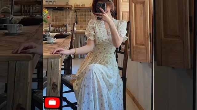 Винтажное платье с цветочным рисунком для женщин....