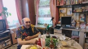 День рождения Андрея. Сын в гостях.Видео - поздравление на мои стихи.