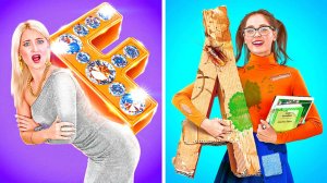 💼Богатая vs бедная школьница 🤩 Кто круче в классе?