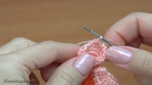 ВЯЖЕМ мотив-скрамбл в технике ФРИФОРМ Урок 15 Фриформ крючком