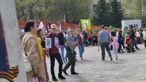 Шествие Бессмертного полка к 80ти летию Победы в ВОВ.Полевая кухня.