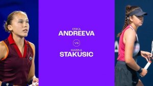 07.08.2024. Эрика Андреева - Марина Стакушич. WTA Toronto. Erika Andreeva - Marina Stakusic