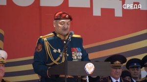 Юбилейный парад Победы в Великой Отечественной войне прошел в Каспийске