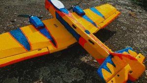 Самолёт АНТ-7 на Радиоуправлении из Пенопласта Летит н