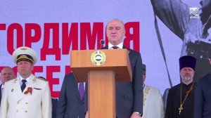 Митинг-парад в Черкесске в честь 80-летия Победы