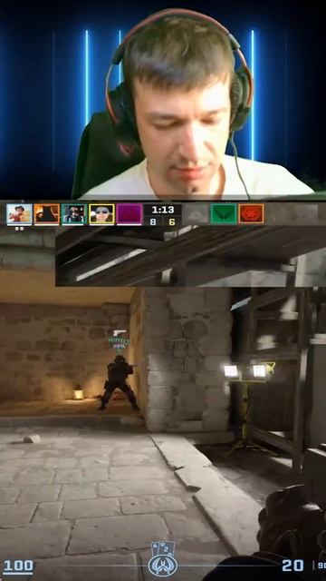 Чуть было не было | twitch.tv/pahathebullet #shorts #counterstrike смотреть онлайн