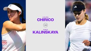06.08.2024. Луиза Чирико - Анна Калинская. WTA Toronto. Louisa Chirico - Anna Kalinskaya