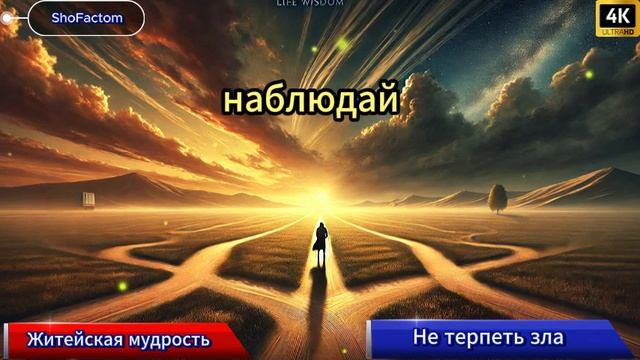 📖 Не терпеть зла – Житейская мудрость 💭✨ смотреть онлайн