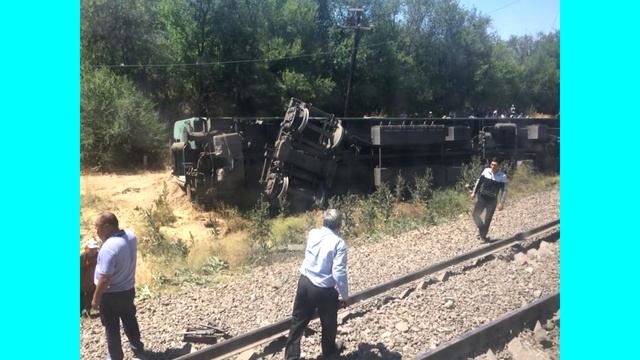 В Казахстане произошла железнодорожная катастрофа в ? смотреть онлайн