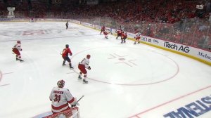 Capitals' Tom Wilson Finds Wide-Open John Carlson For His First Playoff Goal