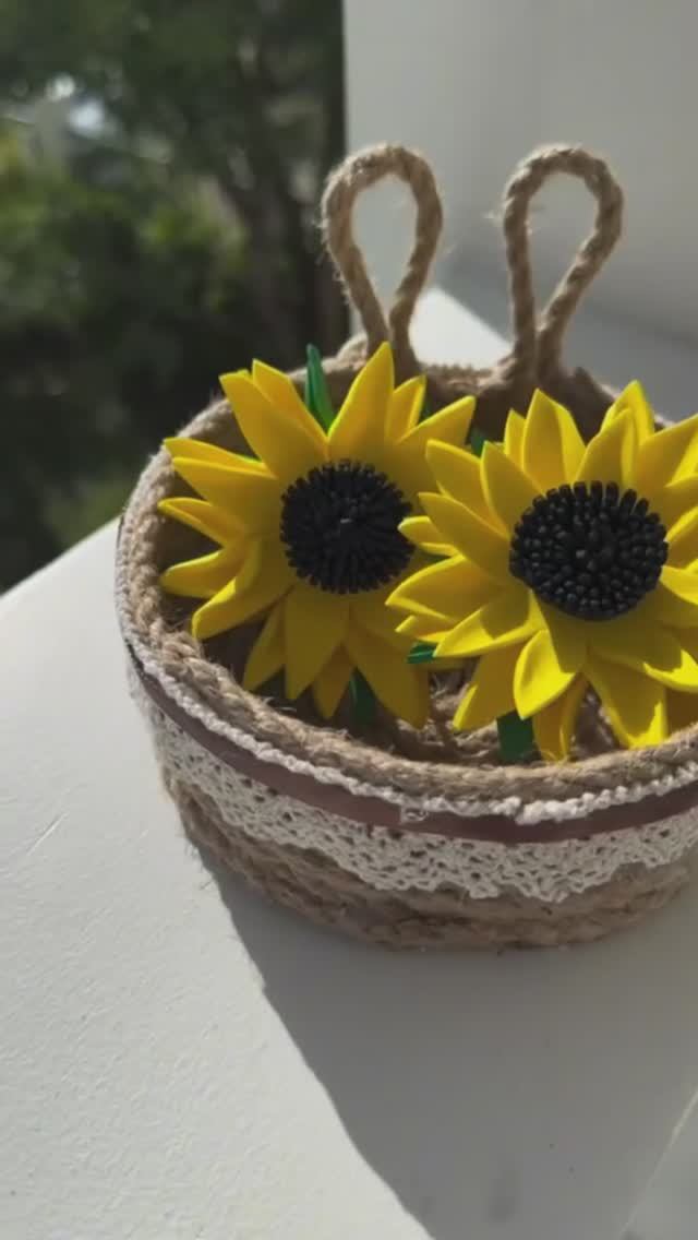 своими руками цветы подсолнух 🌻 из фоамирана 🌻
