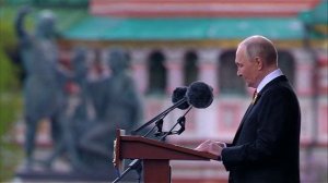 Выступление Президента России Владимира Путин на военном параде в честь 80-летия Победы