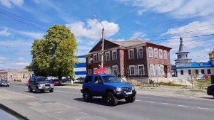 Праздничный проезд колонны 9 мая по Климово Брянской области.