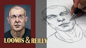 Портрет Юры Борисова по методу Лумиса