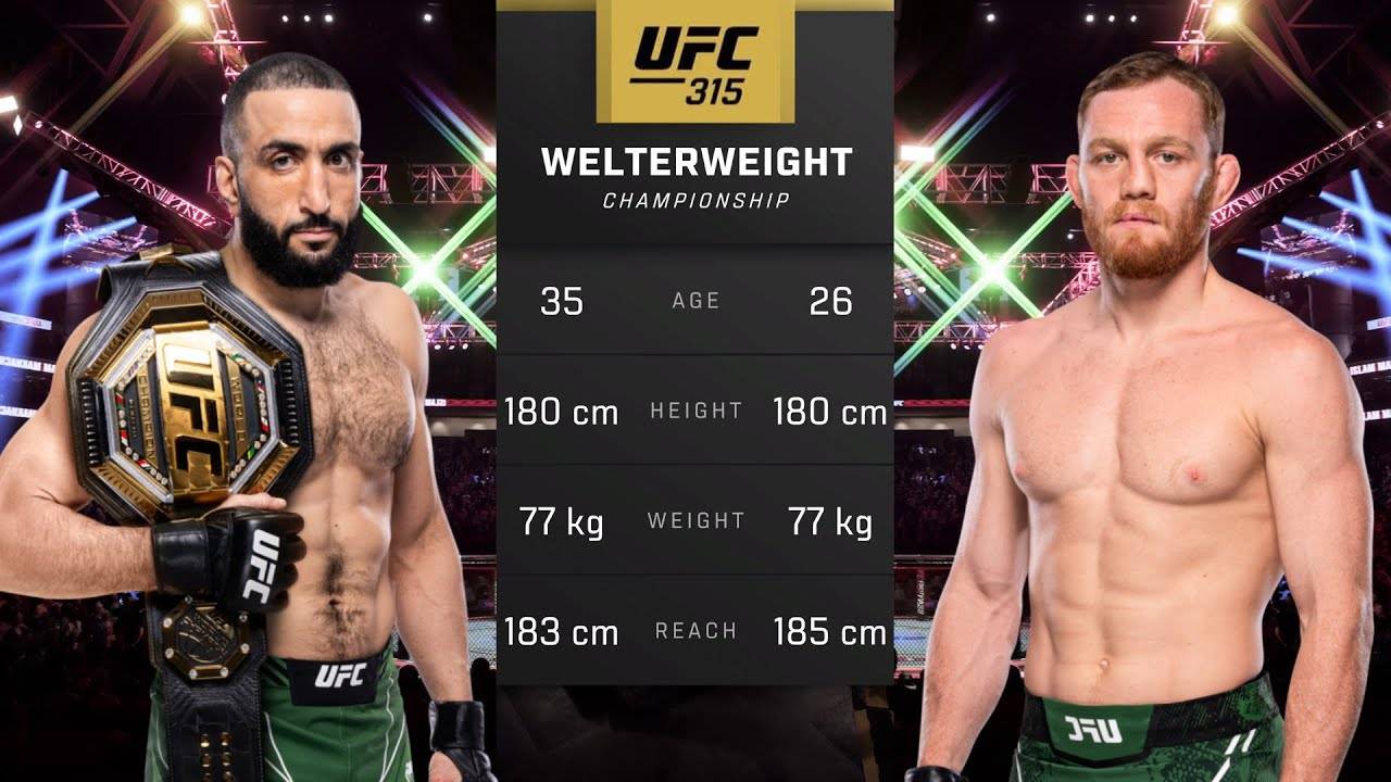 Белал Мухаммад против Джека Делла Маддалены Полный бой - UFC 315