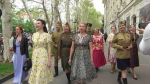 В Севастополе прошла патриотическая акция «Нас песня к Победе вела»