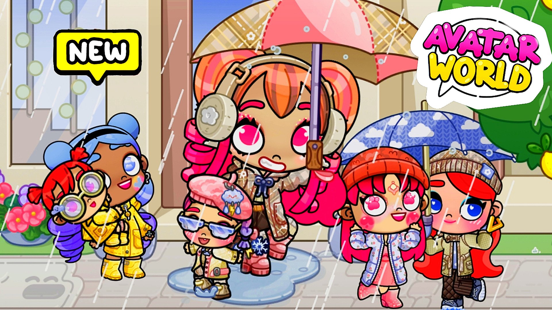 Аватар ворлд ОБНОВЛЕНИЕ ❤️ ПРОГУЛКА ПОД ДОЖДЁМ И ПРЫЖКИ В ЛУЖАХ 💕 смотреть онлайн