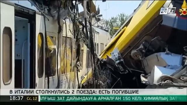 Два пассажирских поезда столкнулись в Италии, есть по? смотреть онлайн