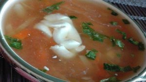 Щи из свежей капусты с фрикадельками