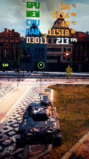 RTX 3060 СРЕДНИЕ FULLHD #wot смотреть онлайн