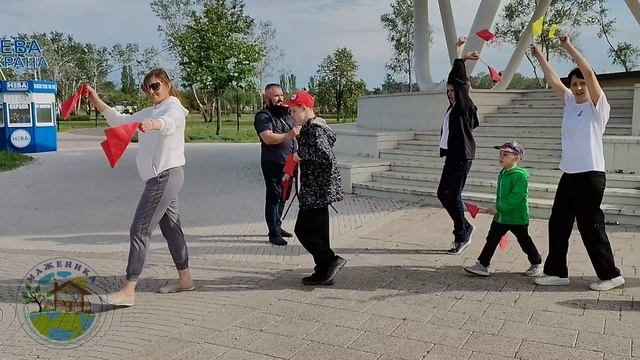 Марш Победы от сообщества "Маженика", город Мариуполь, 9 мая 2025 год. Парк им.Гурова.