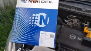 Замена воздушного фильтра на OPEL ASTRA J на новый NORDFIL AN1091