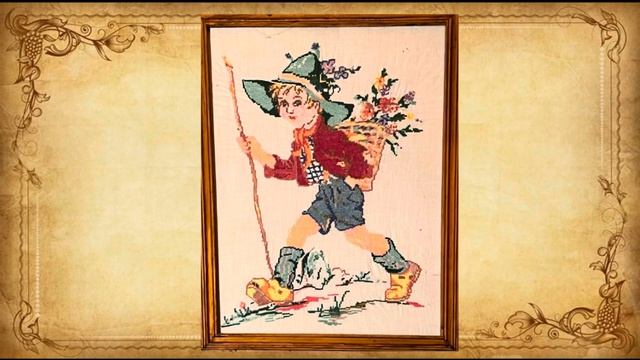 Зимний вечер в деревне. Магия старых вышивок . Часть 2.