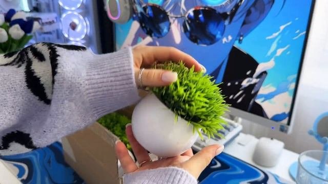 УКРАШАЕМ СЕТАП к весне с WB | РАСПАКОВКА лампы для монит