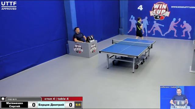 20:00 Матвиенко Сергей 1-3 Борцов Дмитрий стол 4 Юг-3   23.07.21 смотреть онлайн