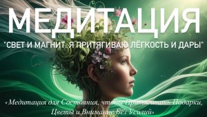 СОСТОЯНИЕ СИЯНИЯ: Женская Медитация, чтобы Притягивать Мужское Внимание, Подарки и Цветы Без Усилий