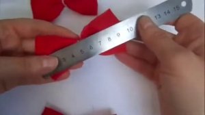 МК!!!Бантик из ткани...DIY Bow of fabric