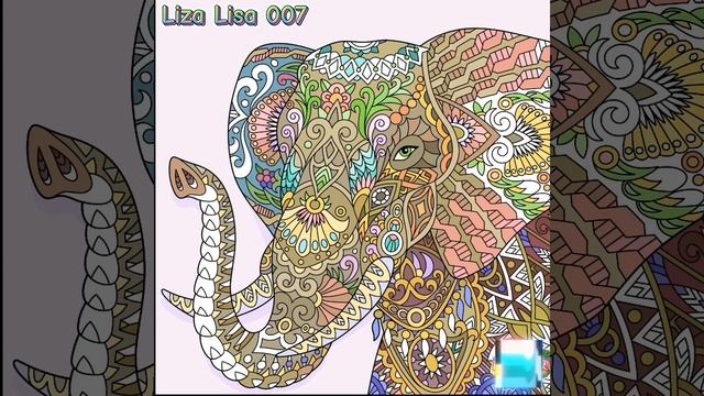 Раскраска онлайн #слон #слоны #животные #видео #2024 #elephant