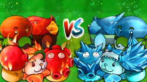 PVZ 1 Fusion 2.5 – Команда Огненных против Ледяных растений: против Obsidian Gargantuar