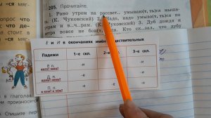 Русский язык 4 класс, 2 часть, упр.205 (219), стр.101 (105)