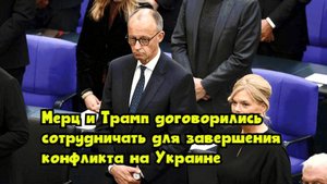 Мерц и Трамп договорились сотрудничать для завершения конфликта на Украине