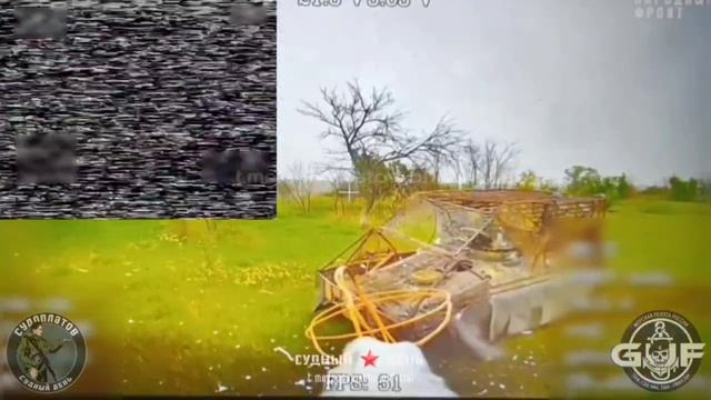 Май. Константиновское направление.  Уничтожение FPV-дроном ВТ-40 британского FV103 Spartan в р...